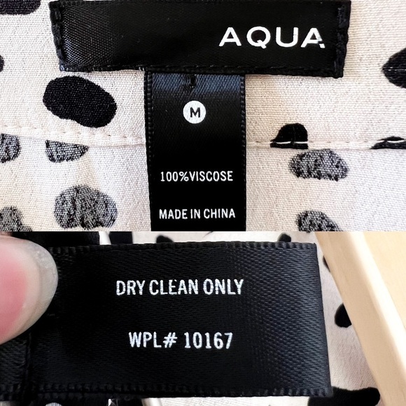 AQUA Spotted Ruffled Wrap Midi Skirt - Picture 13 of 15